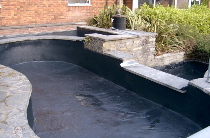 Cara membuat kolam ikan koi desain minimalis di depan rumah | Ikankoi.org